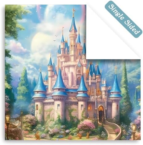 Scrapbook Paper, 24 Sheets 6"×6" 160gsm Single-Sided Patterned Cardstock