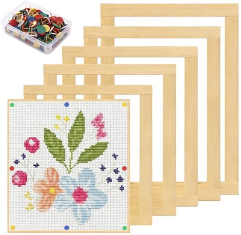 24 Pcs Stretcher Bars for Needlework, Wooden Needlepoint Stretcher Bar