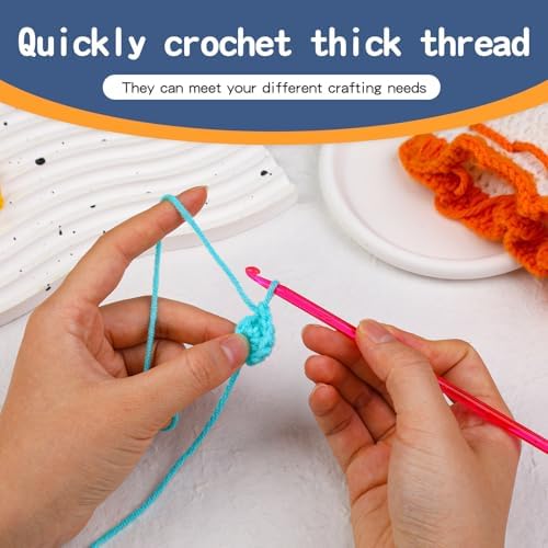 QMNNMA 5 mm Crochet Hook, Ergonomic Crochet Hooks, Crochet Needles
