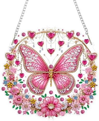 Butterfly Hanging Diamond Art Kits for Adult Diamond Painting Kit Pendant