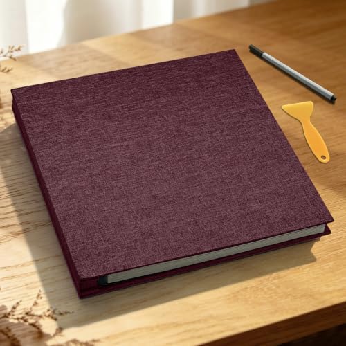 Large Photo Album Self Adhesive Scrapbook, 30 Sheets/ 60 Pages Photo Book for 4x6, 5x7, 8x10 Pictures, DIY Album for Birthday Gifts for Women Mom Wedding Baby Family Travel