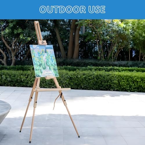 Falling in Art Plein Air Tripod Field Painting Easel, Holds up to 31''