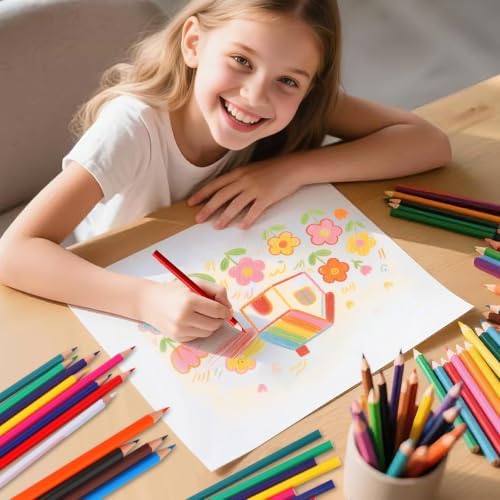AuroTops 12 Pack Colored Pencils for Kids,144 Count Colored Pencils Bulk