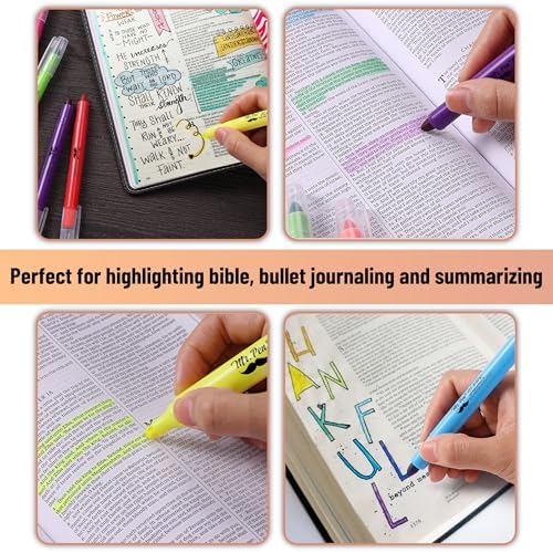 Mr. Pen- No Bleed Gel Highlighters, Colorful, 12 Pack