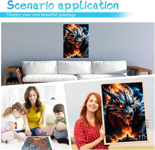 XUCNWL Dragon Diamond Art Kits for Adults,12 x 16 Inch