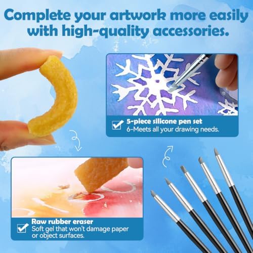 Watercolor Masking Fluid, Resistant Ink, Quick-Drying, Easy Peel,2 Oz