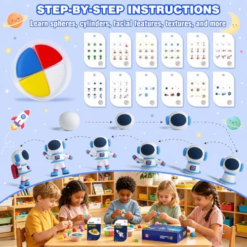 Air Dry Clay Kit -12 Space Theme Modeling Clay for Kids Arts and Crafts