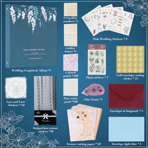 DIY Wedding Scrapbook Photo Album Kit,Letters to the Bride Scrapbook