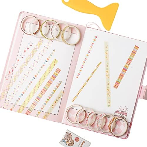 YUBBAEX 10 Rolls Sparkling Washi Tape Set 8mm Skinny Gold Foil Decorative Masking Washi Tapes for Bullet Journal,Scrapbook, Planner, DIY Crafts (Party Elements)