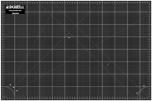 Proartek PK00012 Model GBM4060 Series 40" x 60" Dark Professional Cutting Mat; Double-Sided; Self-Healing; For Graphic Arts, Hobbies, Sewing, Scrapbooking, and other Cutting Projects
