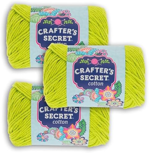 Hobby Lobby Crafter's Secret Yarn, 42 Lime, Set of 3