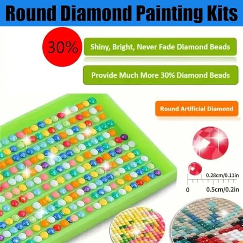 Halloween Diamond Art Kits For Adults Beginner,5D Ghost Gem Art For Adults