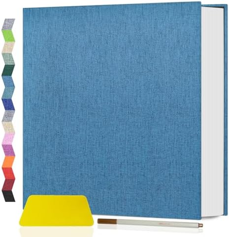 Popotop Photo Album Self Adhesive Scrapbook Album for 4x6 5x7 8x10 Pictures DIY Photo Book as Scrapbooking Supplies Kits, Birthday Gifts for Women Mom Wedding Baby Family Travel