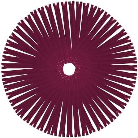 Mandala Crafts 85 PCs Maroon Assorted Lengths Nylon Zippers for Sewing