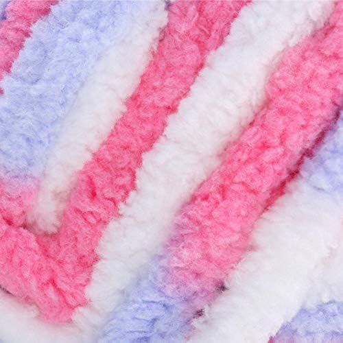 Bernat Baby Blanket Yarn for Crocheting Soft, Pink Blue