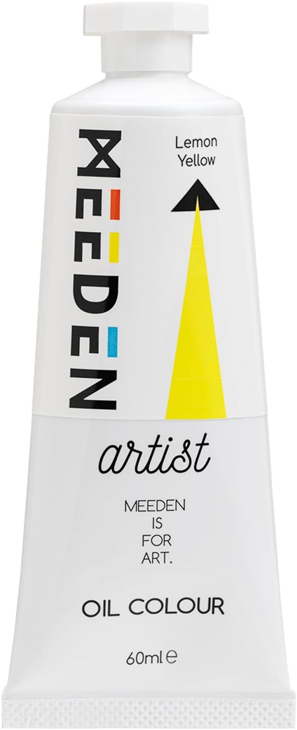 MEEDEN Artist Grade Oil Paint: Lemon Yellow - 60ml/2oz Tube | Professional Art Paints and Supplies for Canvas Painting
