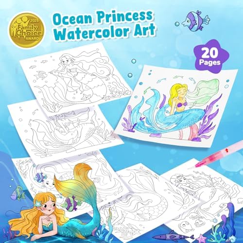 JoyCat Paint with Water Coloring Books for Toddlers (Underwater World)
