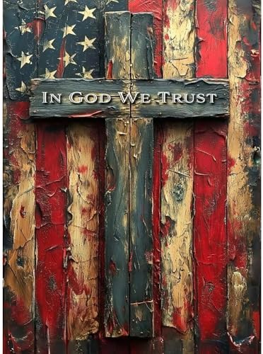 koemhxb American Flag Paint by Numbers Kit for Adults, Patriotic Painting by Numbers, Adult Cross Paint by Number Kits Suitable for Gifts and Interior Decor 16x20 Inch (Without Frame)