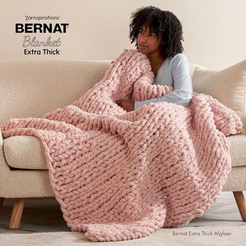 Bernat Blanket Extra Thick Chunky Yarn for Crocheting, Deep Navy