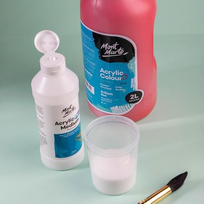 Mont Marte Premium Acrylic Flow Medium 16.9oz (500ml) (Pack of 2)