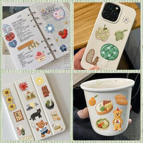 Japanese Embroidered Sticker Book Animal and Plant Theme