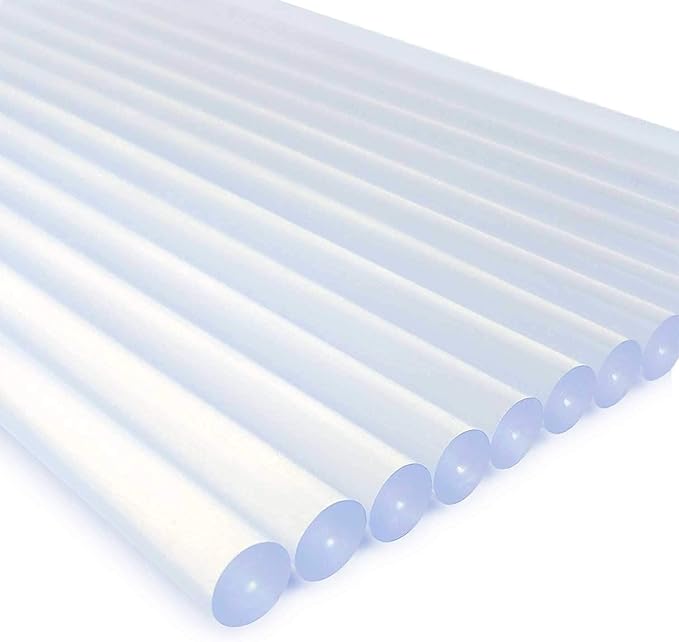 AdTech Hot Glue Sticks, 10" Full Size, Clear - Multi-Temp for High, Low, Dual Temp Glue Guns, Quick Bonding for Crafting, DIY, and Repairs - Made in USA