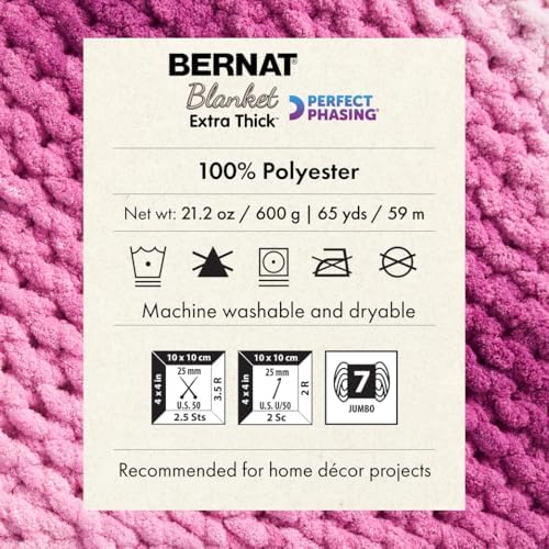 Bernat Blanket Extra Thick Chunky Yarn for Crocheting, Grapevine