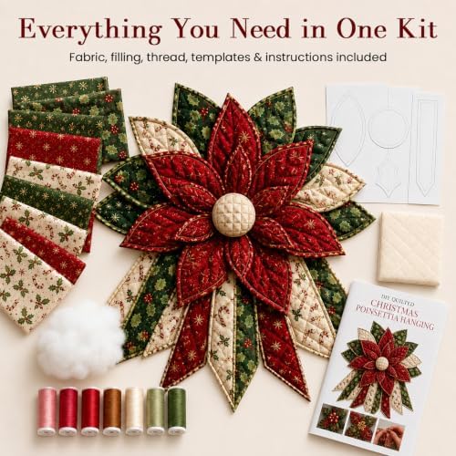 Daily Partner Quilted Christmas Door Hanging DIY Sewing Kit (E1)