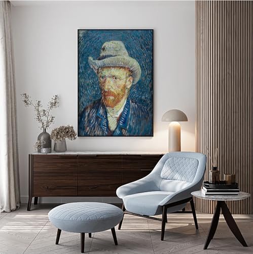 VeGuude Van Gogh Portrait Diamond Art Kits for Adults- Diamond Painting Kits for Adults Beginners,5D DIY Full Drill Diamond Painting Gem Art and Crafts 12x16inch