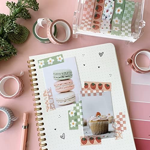 16 Rolls Washi Tape Set for Journaling, Scrapbooking & Decorative Crafts