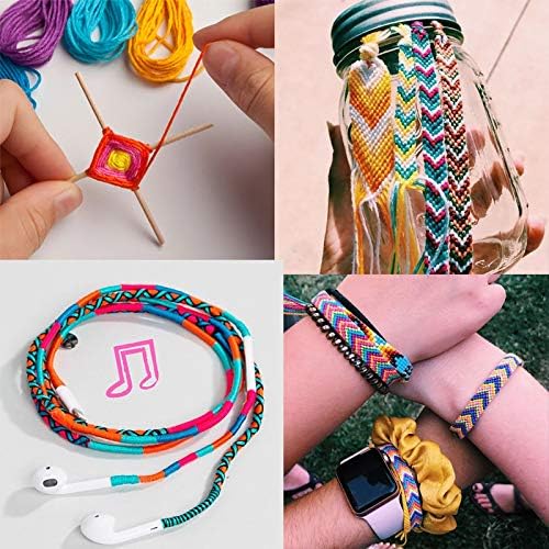 Similane Embroidery Floss 50 Skeins Cross Stitch Thread Friendship Bracelets