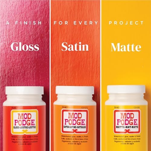 Mod Podge, Crystal Clear Gloss Glue, Sealer, and Finish, 8 fl oz