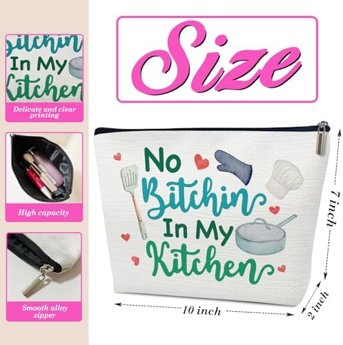 Baking Lover Gifts for Baker, Kitchen Theme Makeup Bag for Cook Women