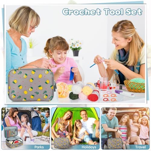 GMAK Crochet Kit for Beginners Adults, All in One Crochet Set Include Yarns