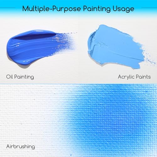 MEEDEN Canvas Boards for Painting White: 11"x14" 100% Cotton Canvas 2 Pack | Blank Paint Canvas Panels White Art Canvas Boards 8 Oz Gesso-Primed Artist Art Supplies for Oil Painting & Acrylic Pouring