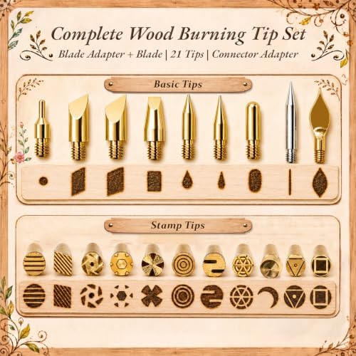 JJRING Wood Burning Kit - 62PCS Professional Wood Burning Tool With Adjustable Temperature Pyrography Pen, 24-Color Paint Set, Wood Slices & Stencils, Complete Wood burner Crafts Kit For Beginners