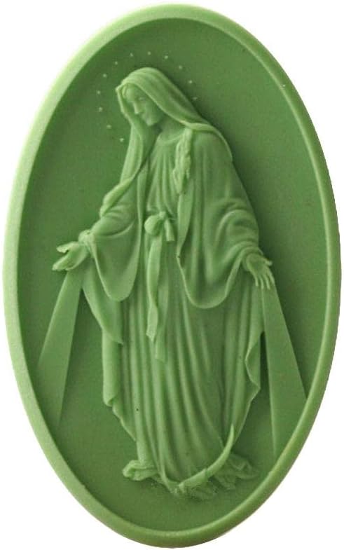 Silicone Soap Molds Kit l Soap Making Supplies l Moldes de Silicona para Resina l Candle Making Silicone Molds (The Virgin Mary 12280)