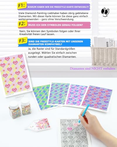 forever young 24 Designs Round Blank Diamond Freestyle Cards (No Drills)