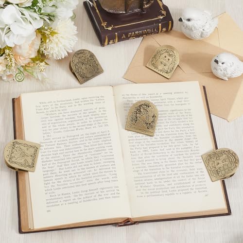 CRASPIRE Angel Fairy Journal Metal Clip Vintage Travelers Notebook Book Bill Binder Clips Holder Alloy Antique Bronze Decorative Travelers for TN Travelers Art Reading Decoration Accessories