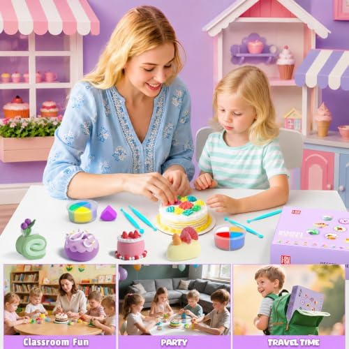 Air Dry Clay Kit -12 Desserts Modeling Clay for Kids Arts and Crafts