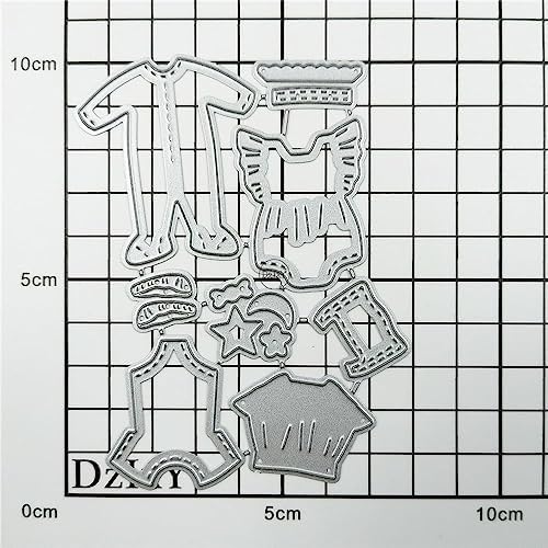 Cute Baby Clothes Metal Cutting Dies for Card Making