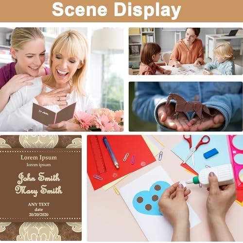 Silunkia 40 Sheets Coffee Color Cardstock 8.5 x 11 Crafts Paper 75lb