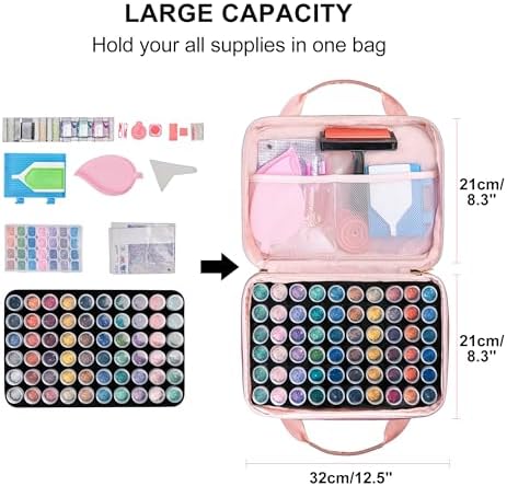 Leudes Diamond Art Storage Painting Case 60 Slots Bead Art Kits for Adults