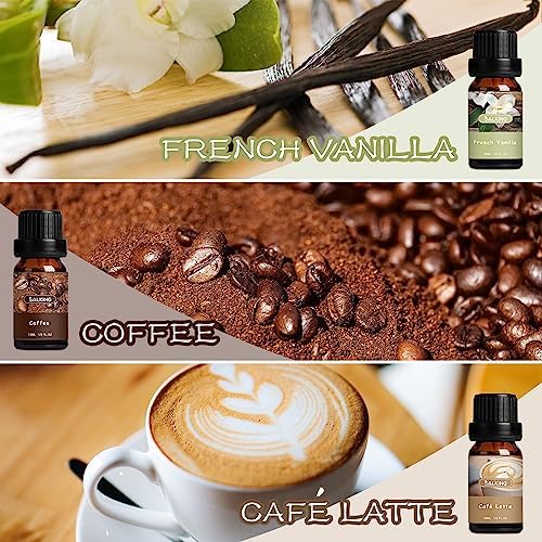 SALKING Coffee Shop Fragrance Oils Set, Essential Oil for Diffuser for Home