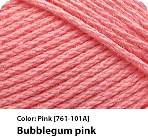 Lion Brand Yarn, 24/7 Cotton Yarn, Pink, 3 Pack