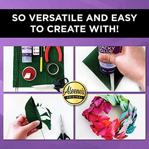 Aleene's Quick Dry Tacky Glue for Crafts in Always Ready Bottle, Nontoxic, Dries Extra Fast and Clear, 4 fl oz