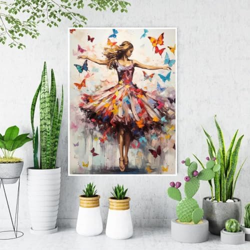 Square Diamond Painting Art Kits, Girl DIY Square Diamond Art Home Decor