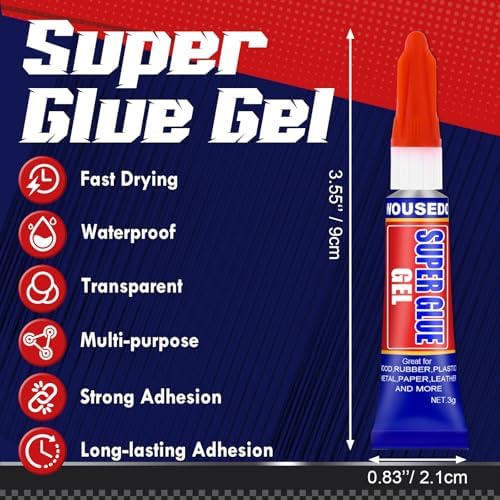 48 x 3g Super Glue Gel, Quick Dry, Thick Formula, All-Purpose Instant Bond