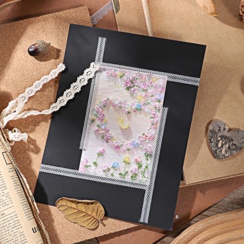 80 Pcs Junk Journal Supplies,Junk Journal Stickers,Card Making Supplies Vintage Lace Stickers Lace Embellishments Sticker Cutout Laces Sticker Scrapbook Supplie for Planners Crafts Photo Frame