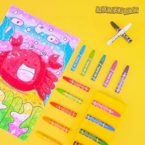 AmazeCat Art Supplies,159-Piece Deluxe Art Set,Drawing &Painting Kits for Kids,Gift Box for Adults Artists Kids Teens Girls Boys 4-12 (Pink)